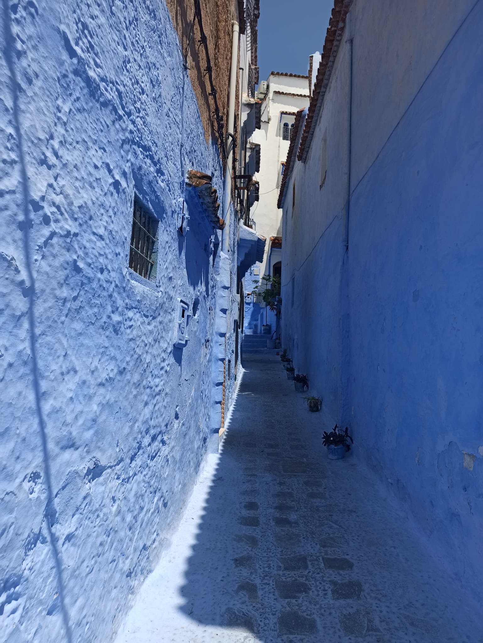 Callejón azul en Chefchaouen